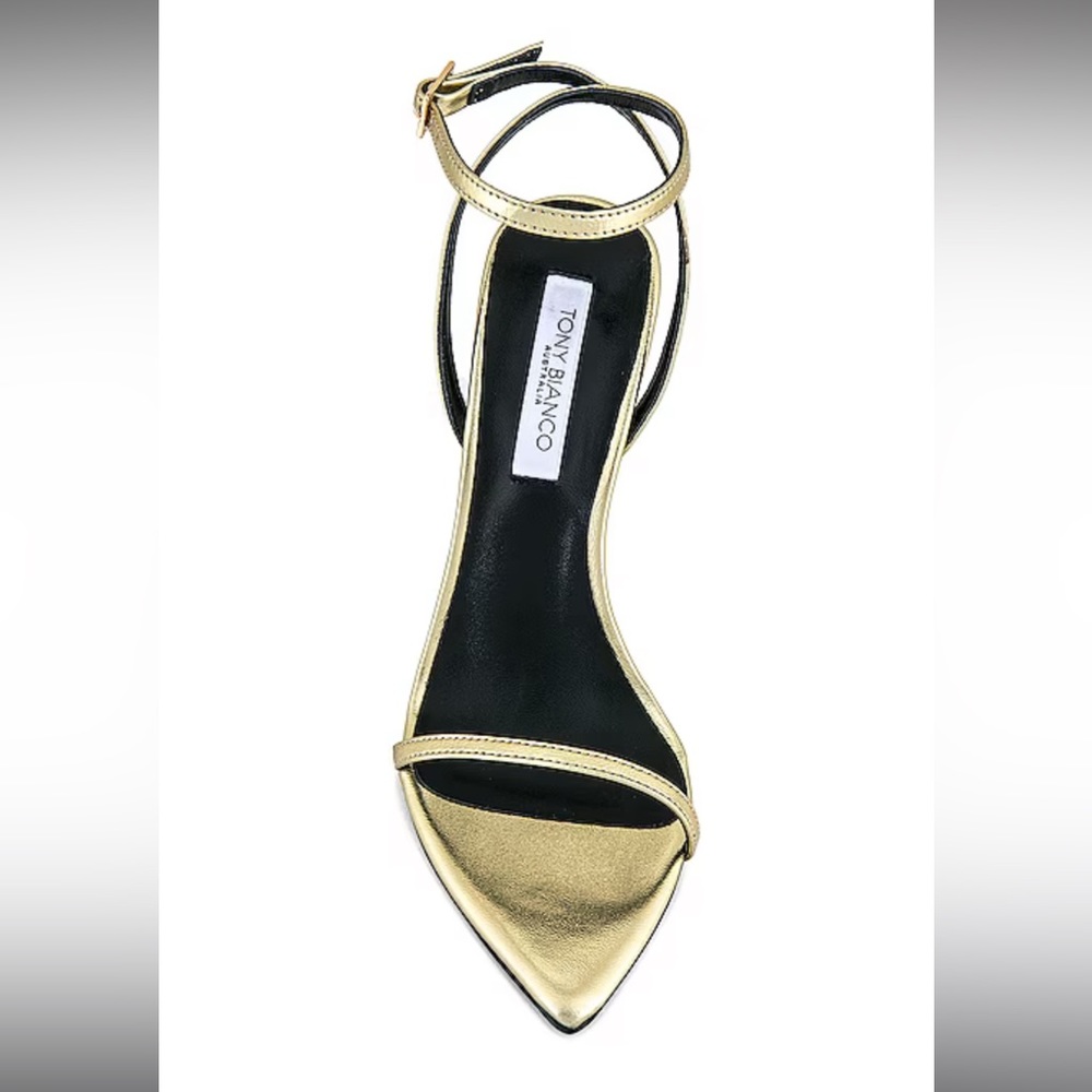 Tony Bianca Gold Strappy Heels
